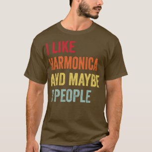 Camiseta Eu Gosto De Harmonica Talvez 3 Pessoas