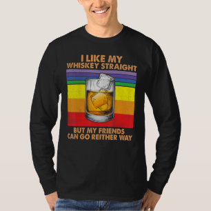 Camiseta Eu Gosto De Hetero Uísque Mas Meus Amigos Podem Se