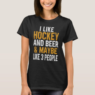 Camiseta Eu Gosto De Hockey E Beer Gameday Gockey Girls Pl