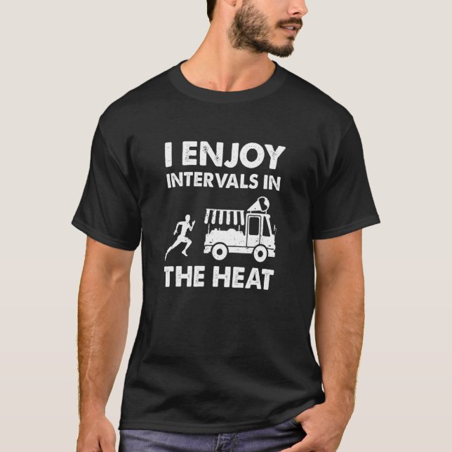 Camiseta Eu Gosto De Intervalos No Corredor Da Maratona De  (Frente)