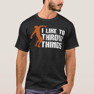 Camiseta Eu Gosto De Jogar Coisas Disco Jogar Roupa Engraça