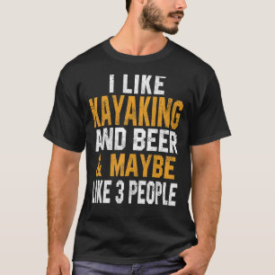 Camiseta Eu Gosto De Kayaking E Beer Kayak Lake Life Kanuak