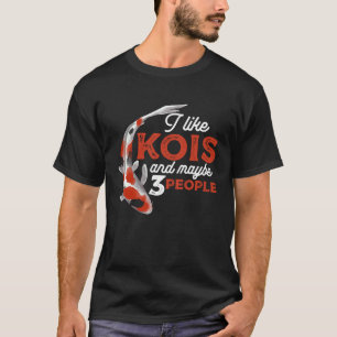 Camiseta Eu Gosto de Kois E Talvez 3 Pessoas Carpa Japonesa