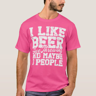 Camiseta Eu Gosto De Lança De Cerveja E Talvez 3 Pessoas Sh