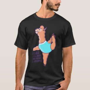 Camiseta Eu Gosto de Lhamas & Talvez 3 Pessoas Alpaca Legal