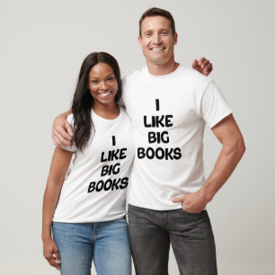 Camiseta Eu gosto de livros grandes