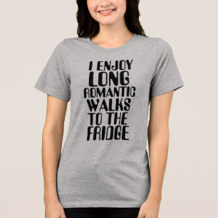 CAMISETA EU GOSTO DE LONGAS PAREDES ROMÂNTICAS PARA FRIDGE