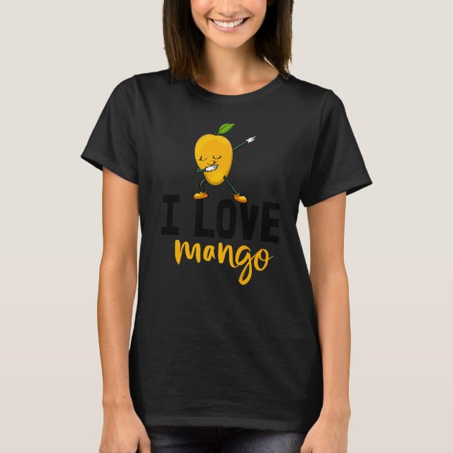Camiseta Eu Gosto De Mango Sweet Dabbing Engraçado Mango Fr (Frente)