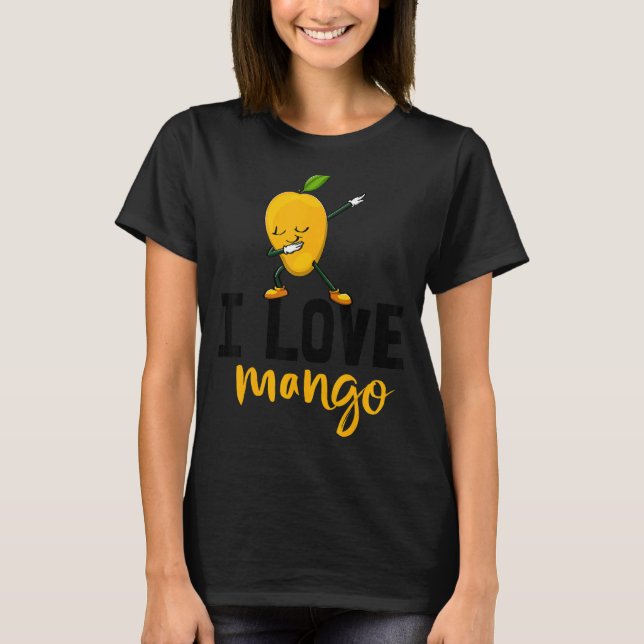 Camiseta Eu Gosto De Mango Sweet Dabbing Engraçado Mango Fr (Frente)
