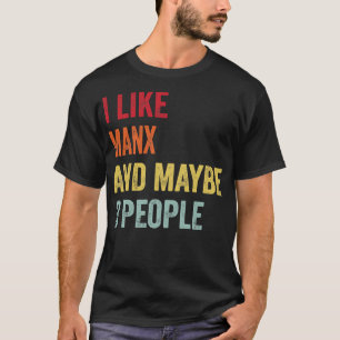 Camiseta Eu Gosto De Manx Talvez 3 Pessoas