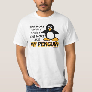 Camiseta Eu gosto de meu pinguim