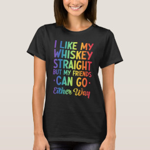 Camiseta Eu gosto de meu uísque puro, mas meus amigos podem