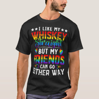 Camiseta Eu Gosto de Meu Whisky Puro Mas Meus Amigos São Lg