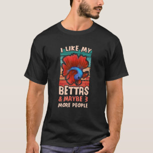 Camiseta Eu Gosto De Minha Betta Fish Siamês Lutando Peixe