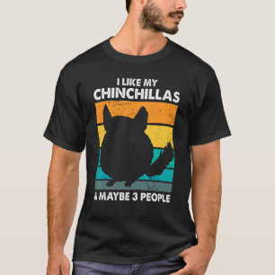Camiseta Eu Gosto De Minhas Chinchillas E Talvez 3 Pessoas