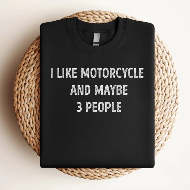 Camiseta Eu Gosto De Motocicleta E Talvez De 3 Pessoas Engr (Criador carregado)