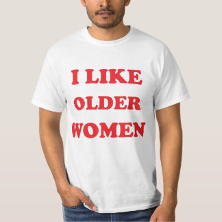 Camiseta Eu Gosto De Mulheres Mais Velhas Coração Mães Quen