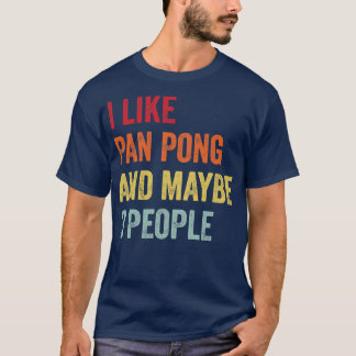 Camiseta Eu Gosto De Pan pong Talvez 3 Pessoas