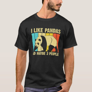 Camiseta Eu Gosto De Pandas E Talvez De 3 Pessoas, Panda Be