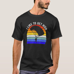 Camiseta Eu Gosto De Paraquedismo Em Alta