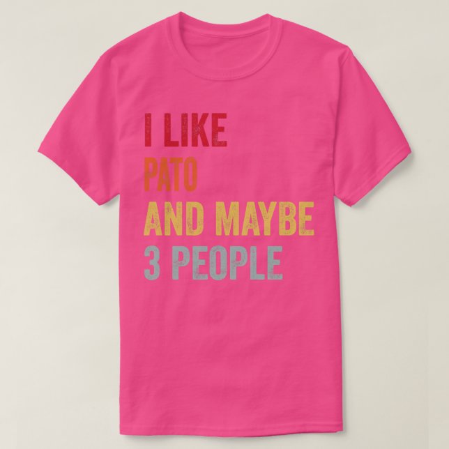 Camiseta Eu Gosto De Pato Talvez 3 Pessoas (Frente do Design)