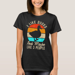 Camiseta Eu Gosto De Patos E Talvez De Três Pessoas