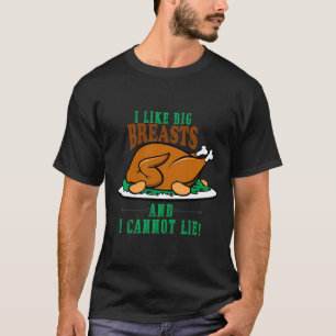 Camiseta Eu Gosto De Peitos Grandes E Não Posso Mentir A Tu