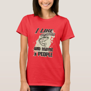CAMISETA EU GOSTO DE PESCA E TALVEZ 3 PESSOAS