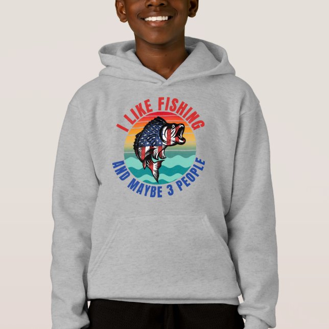 CAMISETA EU GOSTO DE PESCA E TALVEZ 3 PESSOAS (Frente)
