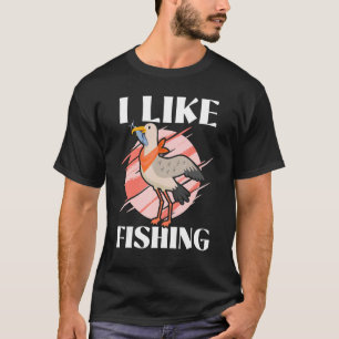 Camiseta Eu Gosto De Pescar Gu De Pássaro Marinho