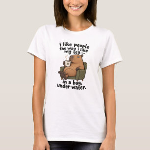 Camiseta Eu Gosto de Pessoas do Jeito que Gosto do Meu Chá