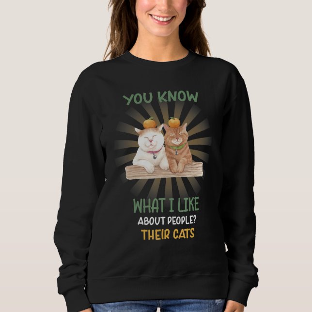 Camiseta Eu Gosto De Pessoas Seus Gatos Ditos Sarcásticos (Frente)