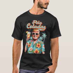 Camiseta Eu Gosto De Pina Colada De Verão Bebendo Engraçado