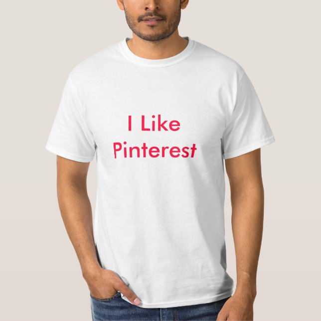 Camiseta Eu gosto de Pinterest (Frente)
