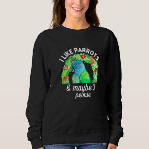 Camiseta Eu gosto de Pionus Parrots e talvez três Pessoas P