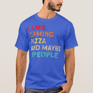 Camiseta Eu Gosto De Pizza De Jogos E Talvez 3 Pessoas 2022