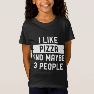 Camiseta Eu Gosto De Pizza E Talvez 3 Pessoas