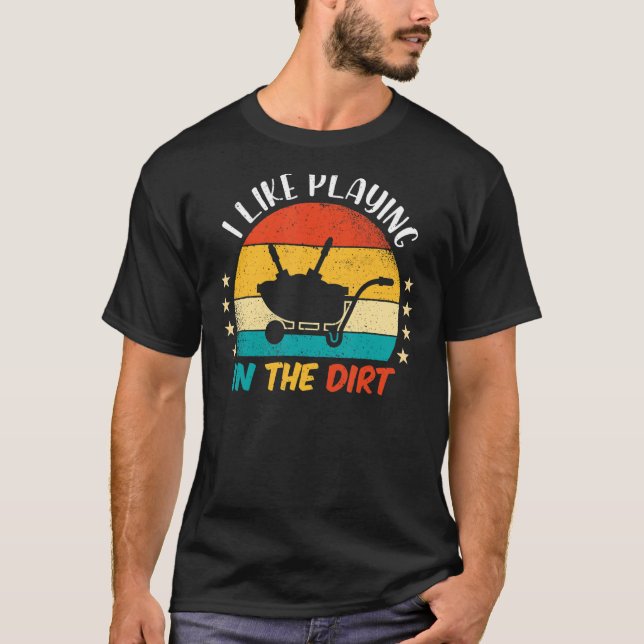 Camiseta Eu Gosto De Plantar Na Camada De Jardinagem De Ref (Frente)