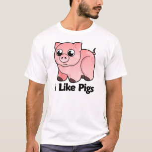 Camiseta Eu gosto de porcos
