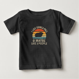 Camiseta Eu Gosto De Porcos De Guiné E Talvez 3 Pessoas En