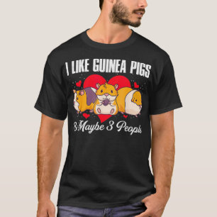 Camiseta Eu Gosto De Porcos Guiné E Talvez 3 Pessoas _1