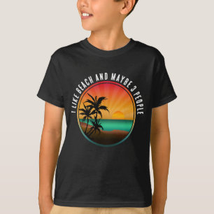 CAMISETA EU GOSTO DE PRAIA E TALVEZ 3 PESSOAS
