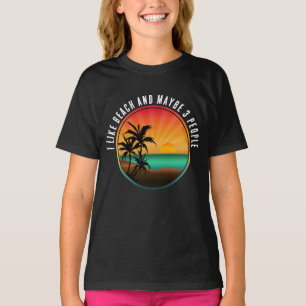 CAMISETA EU GOSTO DE PRAIA E TALVEZ 3 PESSOAS
