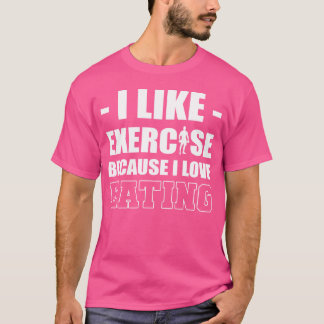 Camiseta Eu Gosto de Presente Retro para Amante de Exercíci