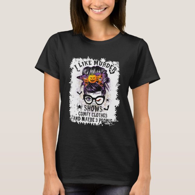 Camiseta Eu Gosto De Programas De Assassinato Que Compõem R (Frente)