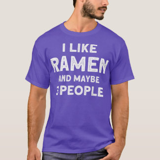 Camiseta Eu Gosto De Ramen E Talvez De Três Pessoas De Sopa