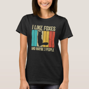 Camiseta Eu Gosto De Raposas E Talvez 3 Pessoas De Raposa A