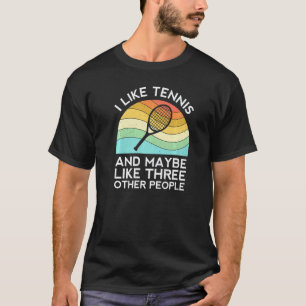Camiseta Eu Gosto de Raquete de Bola de Tênis Homens Rally