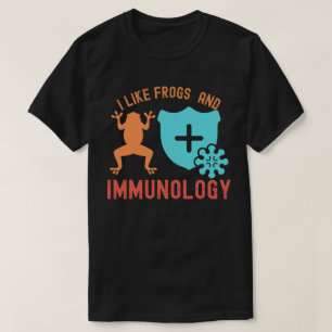 Camiseta Eu Gosto de Rãs e Imunologia