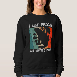 Camiseta Eu Gosto de Rãs E Talvez 3 Pessoas Frosch Cogumelo